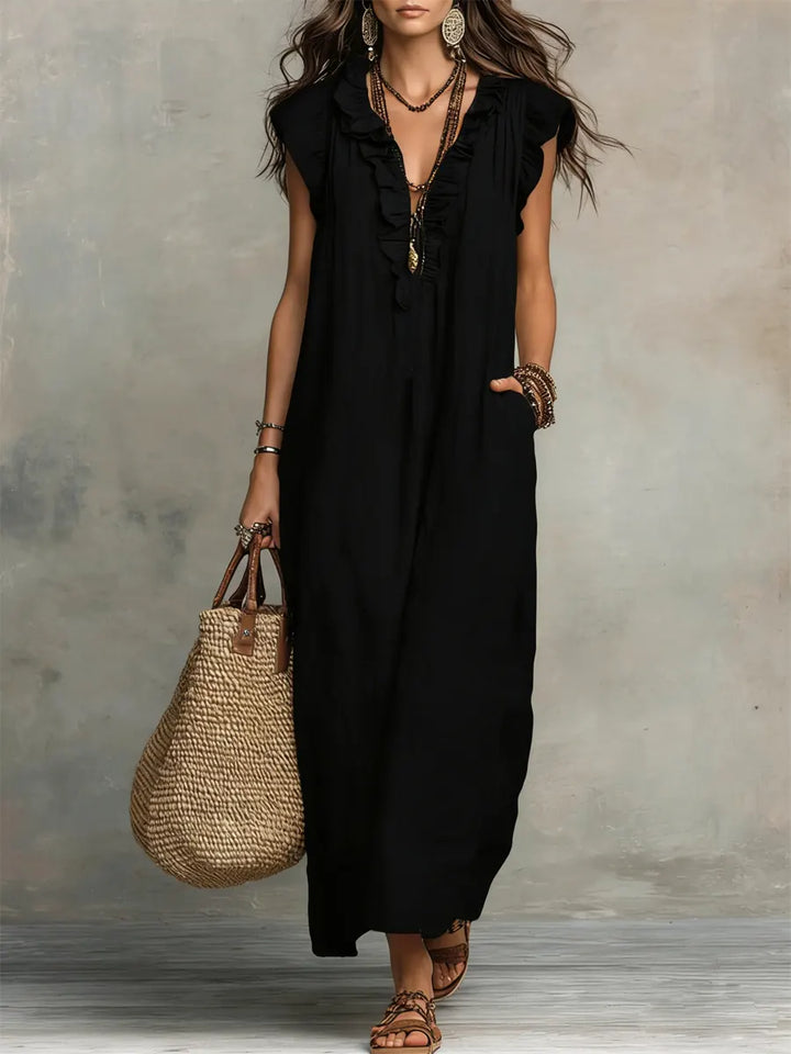 Amelia | Vestido Largo Bohemio Fluido