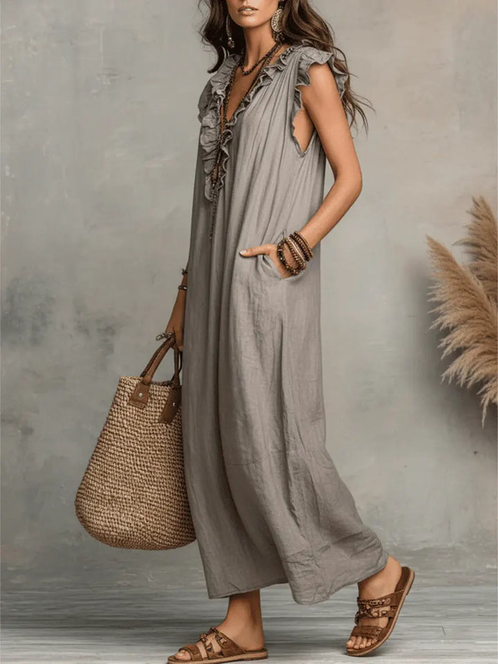 Amelia | Vestido Largo Bohemio Fluido