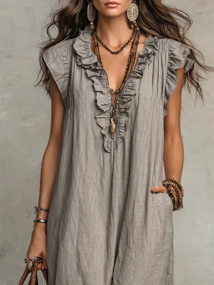 Amelia | Vestido Largo Bohemio Fluido