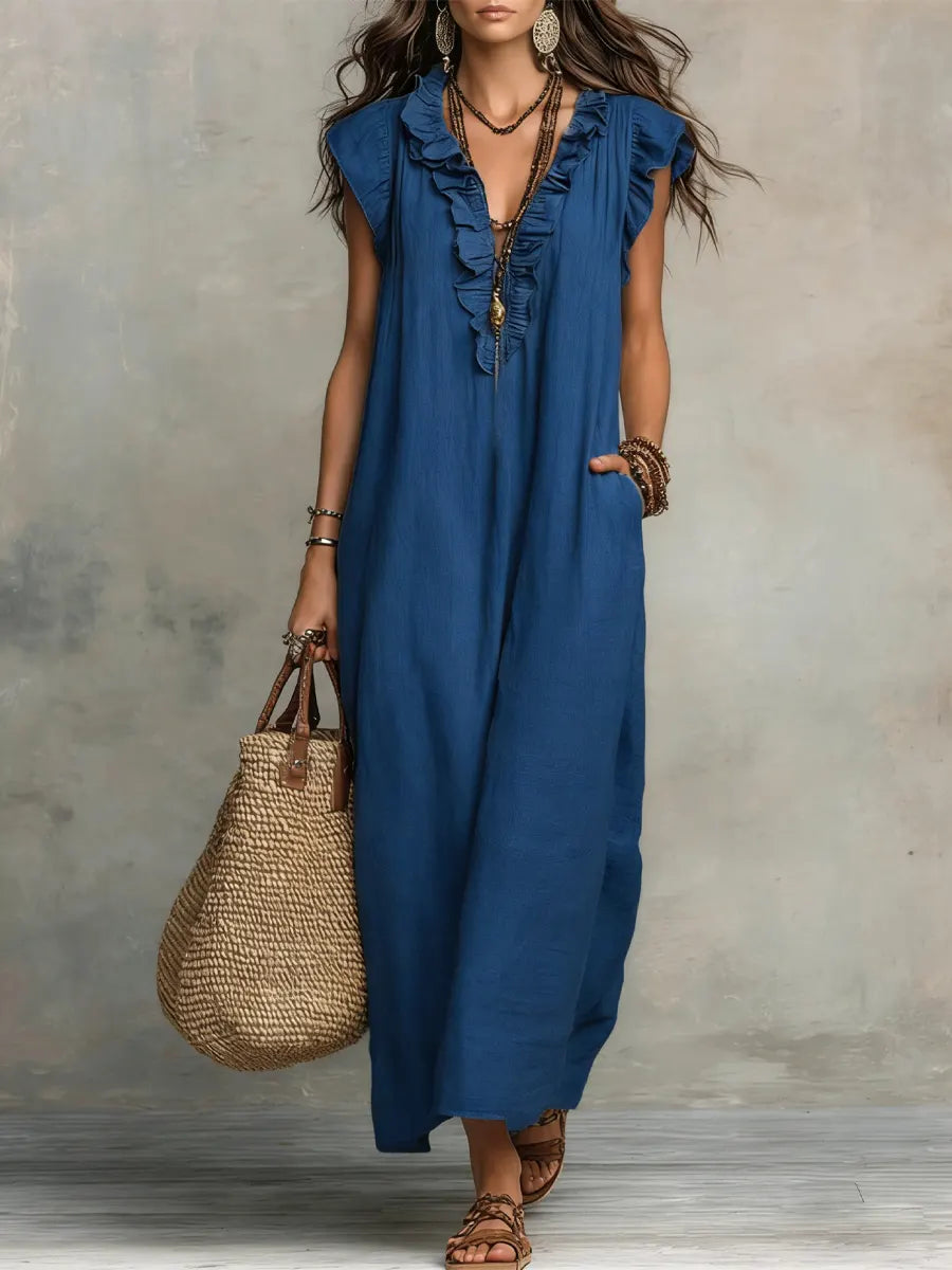 Amelia | Vestido Largo Bohemio Fluido