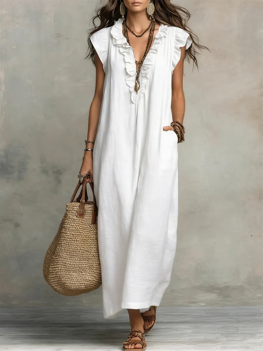 Amelia | Vestido Largo Bohemio Fluido