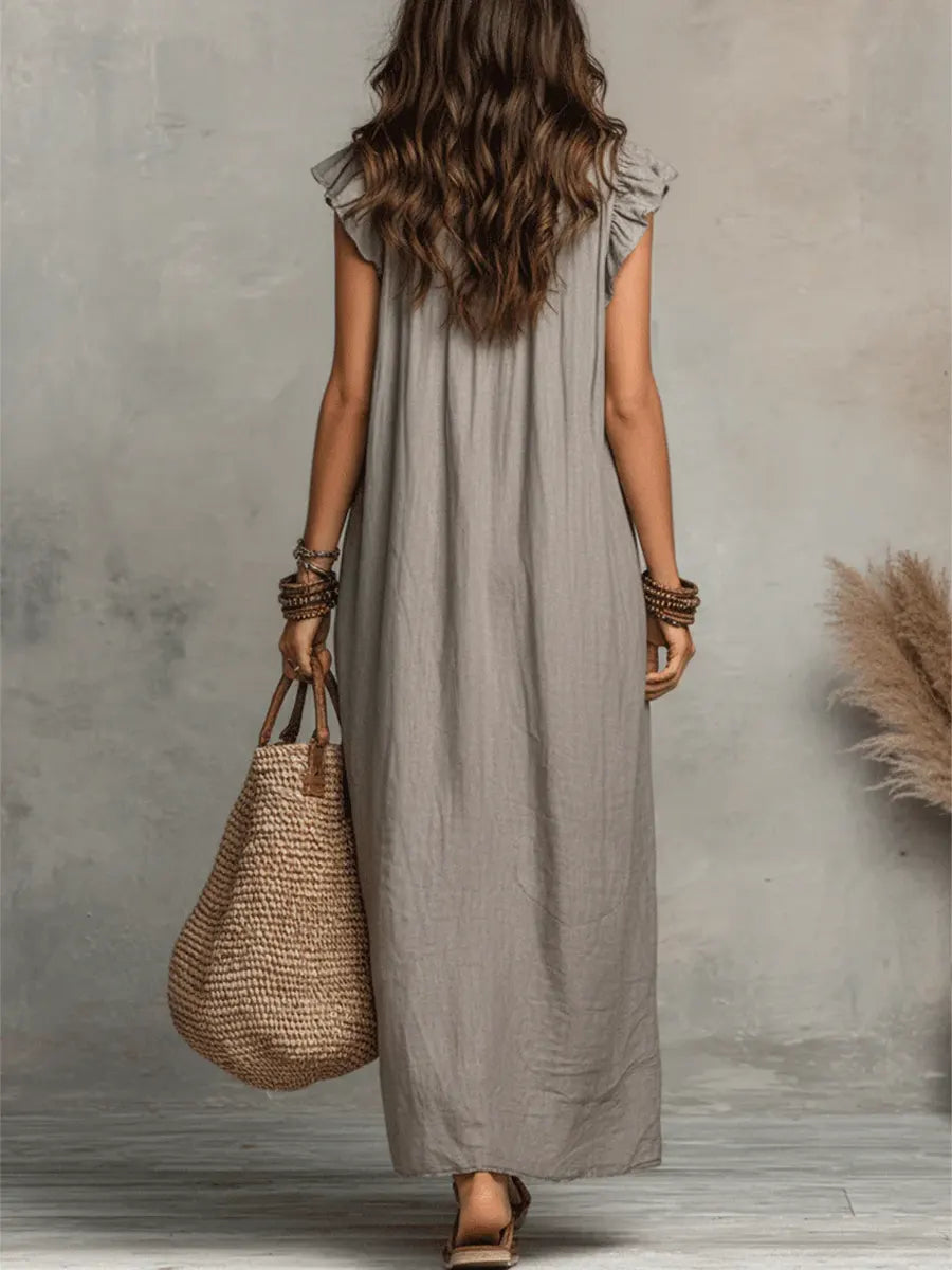 Amelia | Vestido Largo Bohemio Fluido